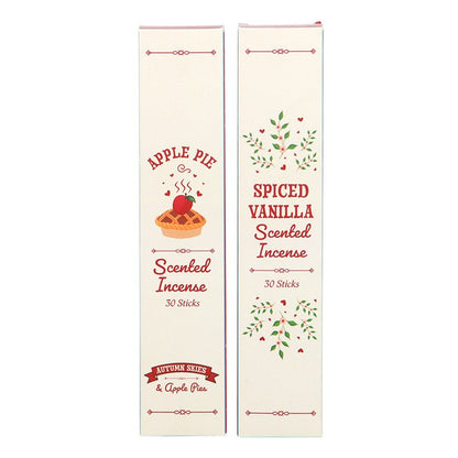 Set of 2 Apple Pie and Spiced Vanilla Incense Stick Packs